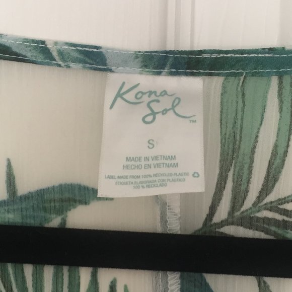 Tropical Beach Sheer Long Cover Up - Picture 5 of 5